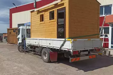 Каркасная баня 4000*2300 двух скатная