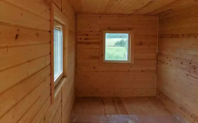 Дачный домик 6000*2300 двухскатная кровля