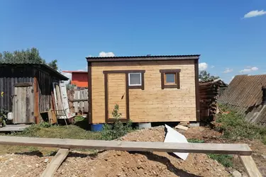 Каркасная баня 4000*2300 односкатная