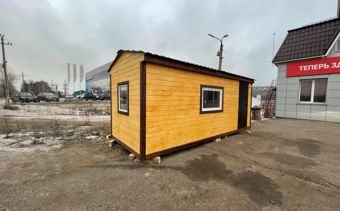 Дачный домик 6000*2300 двухскатная кровля