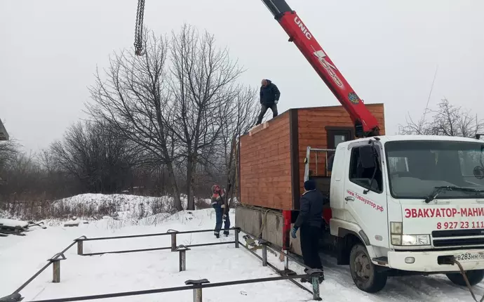 Каркасная баня 5000*2300 с террасой