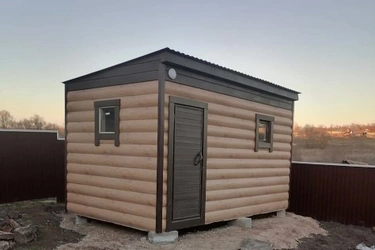 Каркасная баня 4000*2300 односкатная